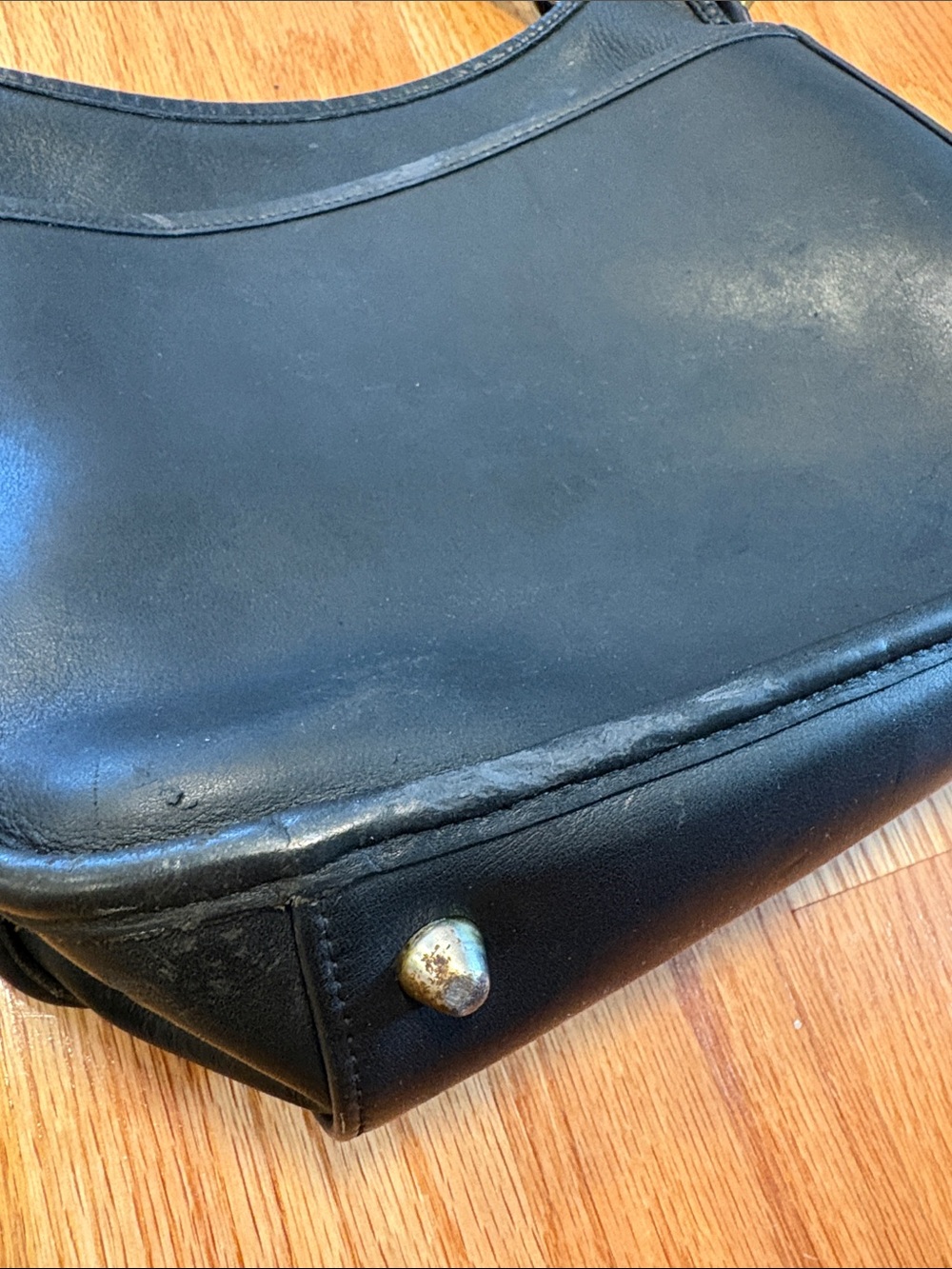 COACH Janice 9966 Black Leather Crossbody Bag - Picture 12 of 16